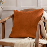 Opulence Soft Velvet Cushion Cover Ginger 55 x 55cm - image 1