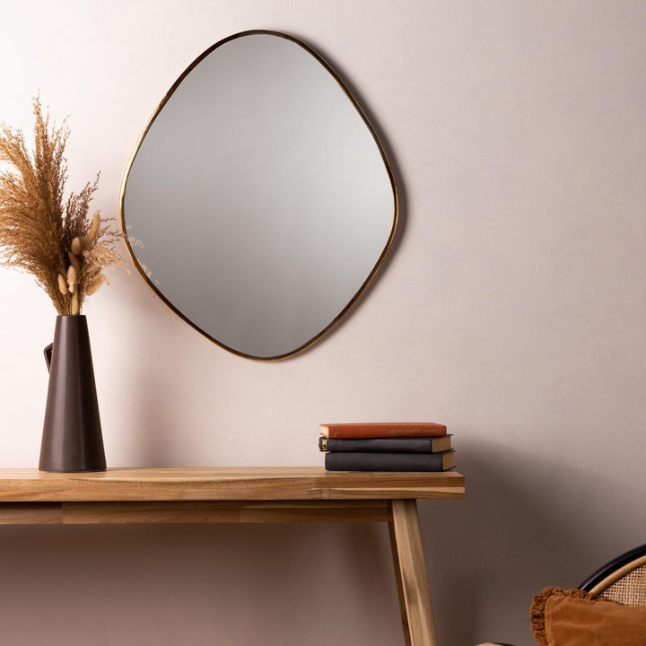 Organic Oval Wall Mirror Copper - Ideal
