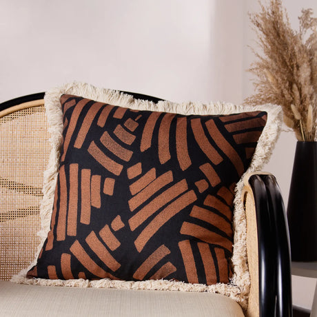 Oromo Brown Cushion Cover 45cm x 45cm - additional product view 5