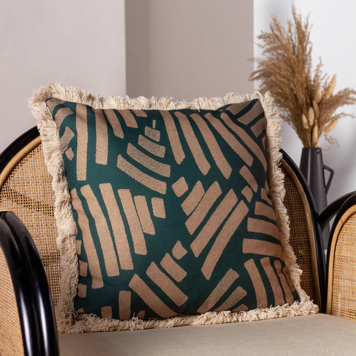 Oromo Green Cushion Cover 45cm x 45cm - additional product view 5