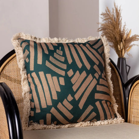 Oromo Green Cushion Cover 45cm x 45cm - additional product view 5