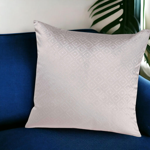 Otto Velour Grey Cushion Cover 17" x 17" - Ideal