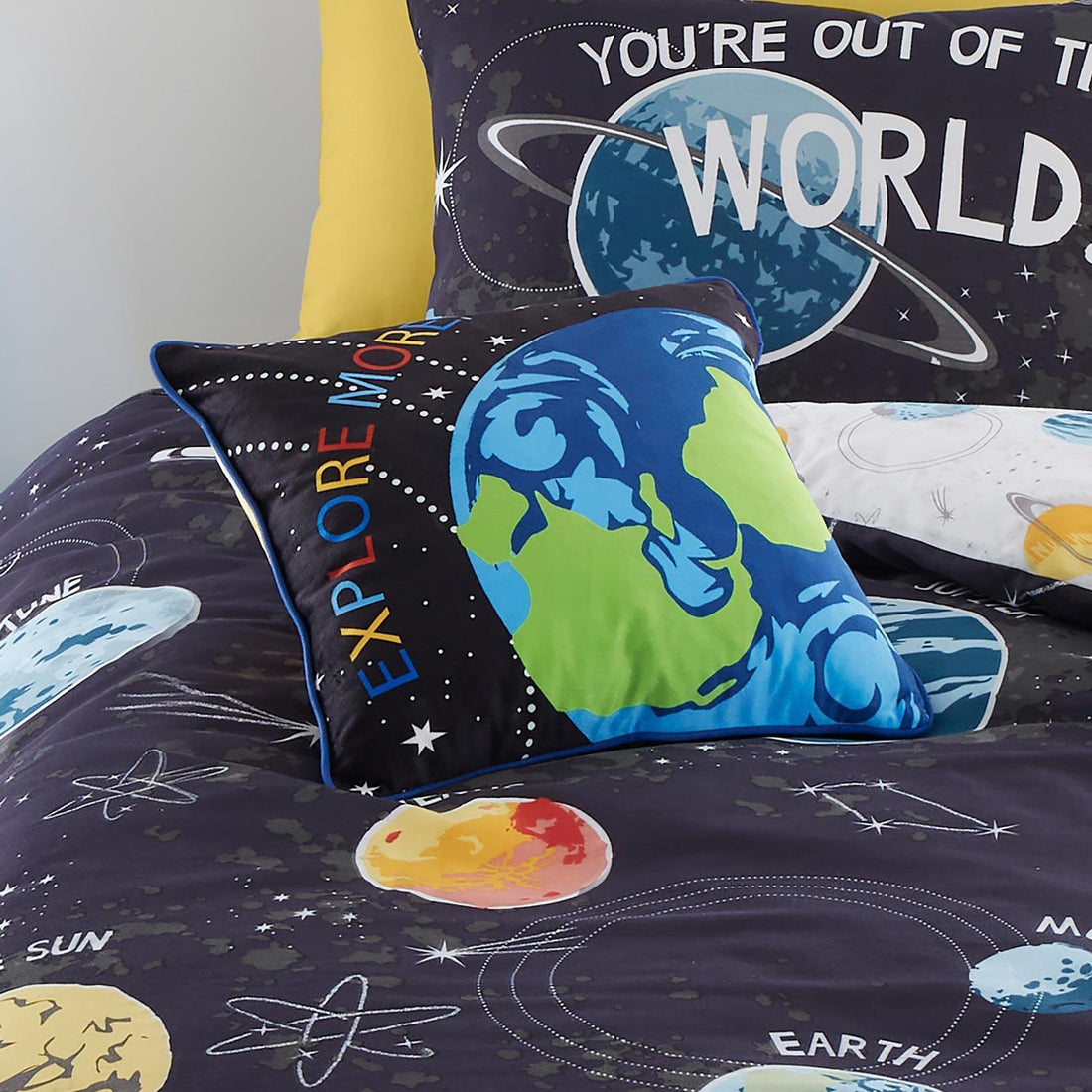 Outer Space Kids Cushion Cover Bedroom Decor