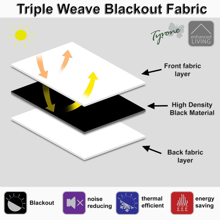 Oxford Velvet Blackout Tape Top Curtains Cream - Ideal