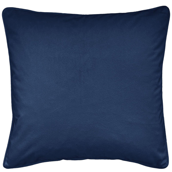 Oxford Velvet Navy Cushion Cover 17" x 17" - Ideal
