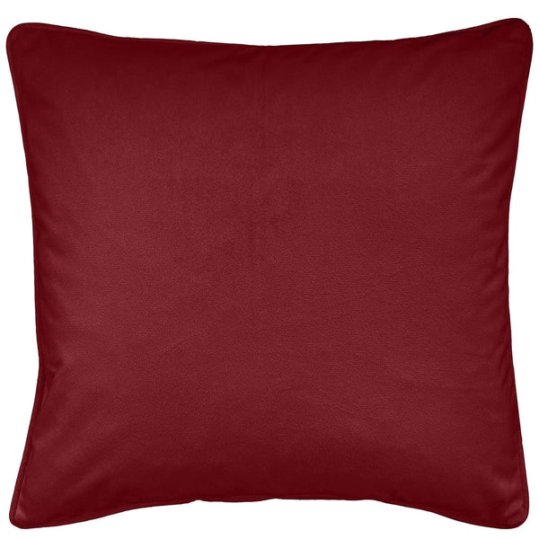 Oxford Velvet Red Cushion Cover 17" x 17" - Ideal