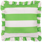 Palm Royale Stripe Outdoor Green Cushion Cover or Filled Cushion 50cm x 50cm - additional product view 2