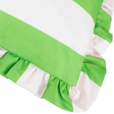 Palm Royale Stripe Outdoor Green Cushion Cover or Filled Cushion 50cm x 50cm - additional product view 4