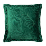 Palmeria 100% Cotton Velvet Emerald Cushion Cover 60cm x 60cm - additional product view 1