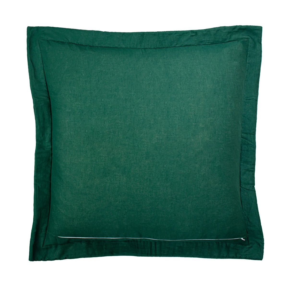 Palmeria 100% Cotton Velvet Emerald Cushion Cover 60cm x 60cm - additional product view 2