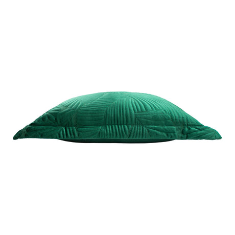 Palmeria 100% Cotton Velvet Emerald Cushion Cover 60cm x 60cm - additional product view 3
