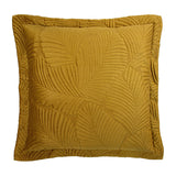 Palmeria 100% Cotton Velvet Gold Cushion Cover 60cm x 60cm - additional product view 1
