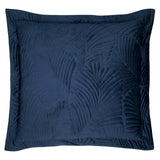 Palmeria 100% Cotton Velvet Navy Cushion Cover 60cm x 60cm - additional product view 1