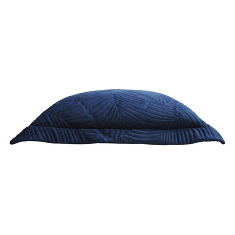 Palmeria 100% Cotton Velvet Navy Cushion Cover 60cm x 60cm - additional product view 3