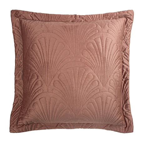 Palmeria 100% Cotton Velvet Blush Cushion Cover 60cm x 60cm - additional product view 1
