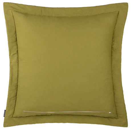 Palmeria Quilted 100% Cotton Velvet Moss Cushion Cover 60cm x 60cm - additional product view 2