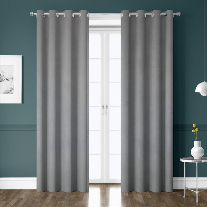Panama Grey Made To Measure Curtains - Ideal