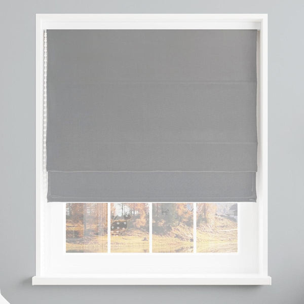 Panama Grey Made To Measure Roman Blind - Ideal