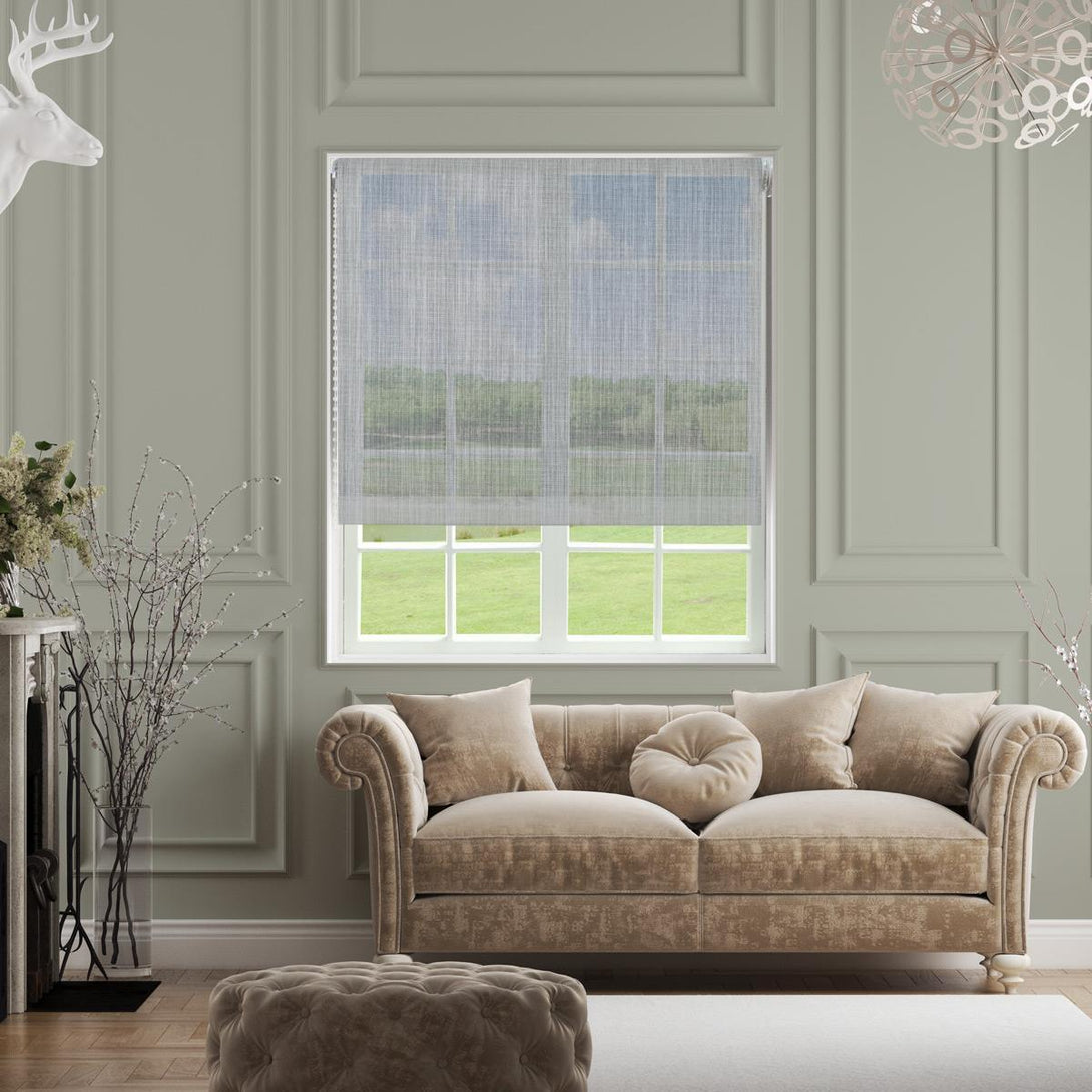 Pantella Made to Measure Roller Blind (Dim Out) Grey - Ideal