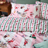 Passport to the North Pole Christmas Reversible Duvet Cover Set image 3