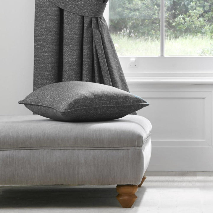 Pembrey Charcoal Cushion Cover - Ideal