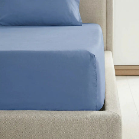 Percale 180 Thread Count Extra Deep Fitted Sheet 40cm Deep 2