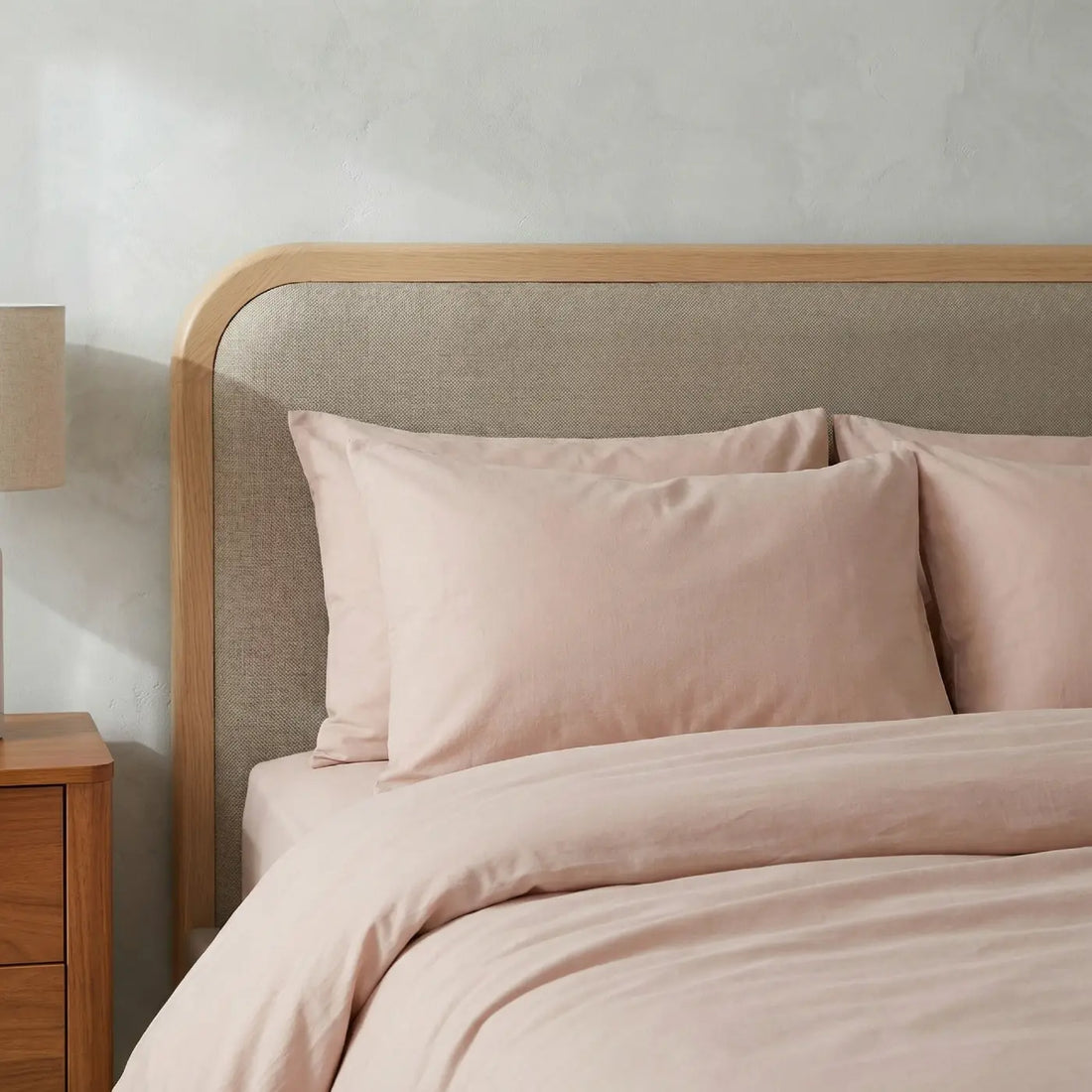 Percale 180 Thread Count Pillowcase Pair - Blush