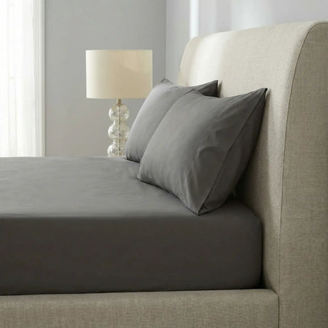 Percale 180 Thread Count Extra Deep Fitted Sheet 40cm Deep 9