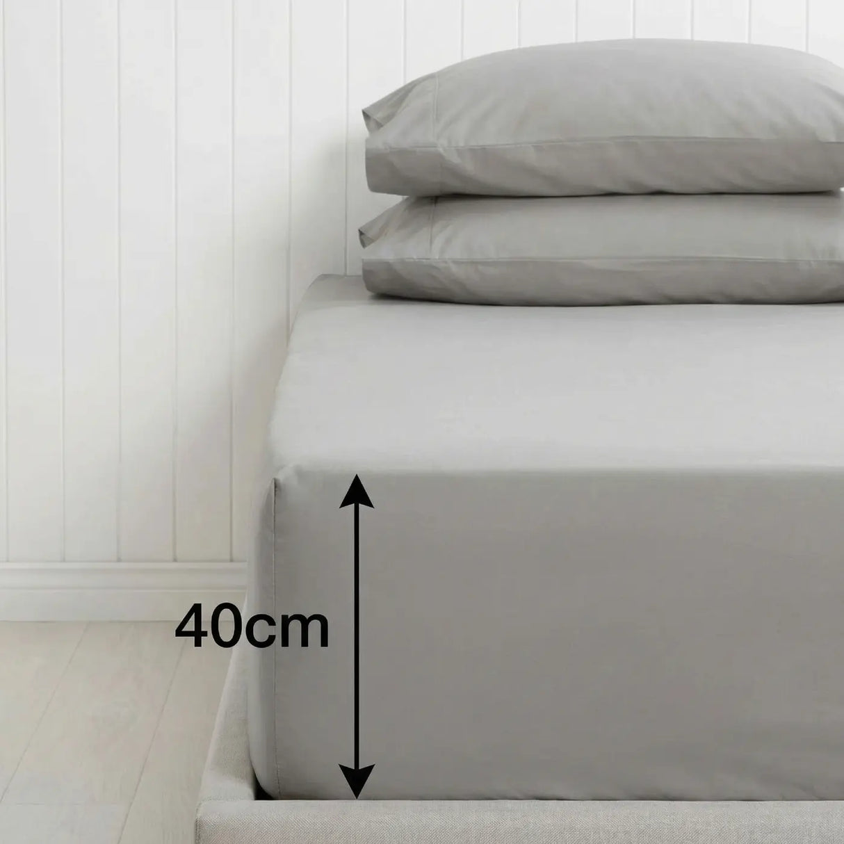 Percale 180 Thread Count Extra Deep Fitted Sheet 40cm Deep 19