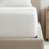 Percale 180 Thread Count Extra Deep Fitted Sheet 40cm Deep 22