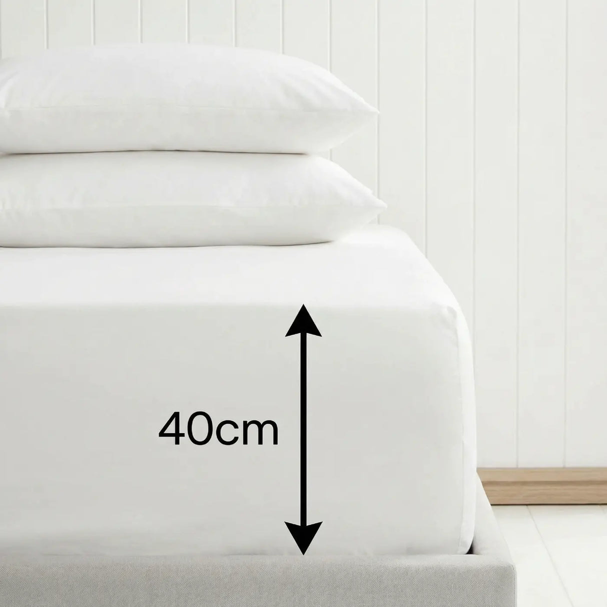 Percale 180 Thread Count Extra Deep Fitted Sheet 40cm Deep 23