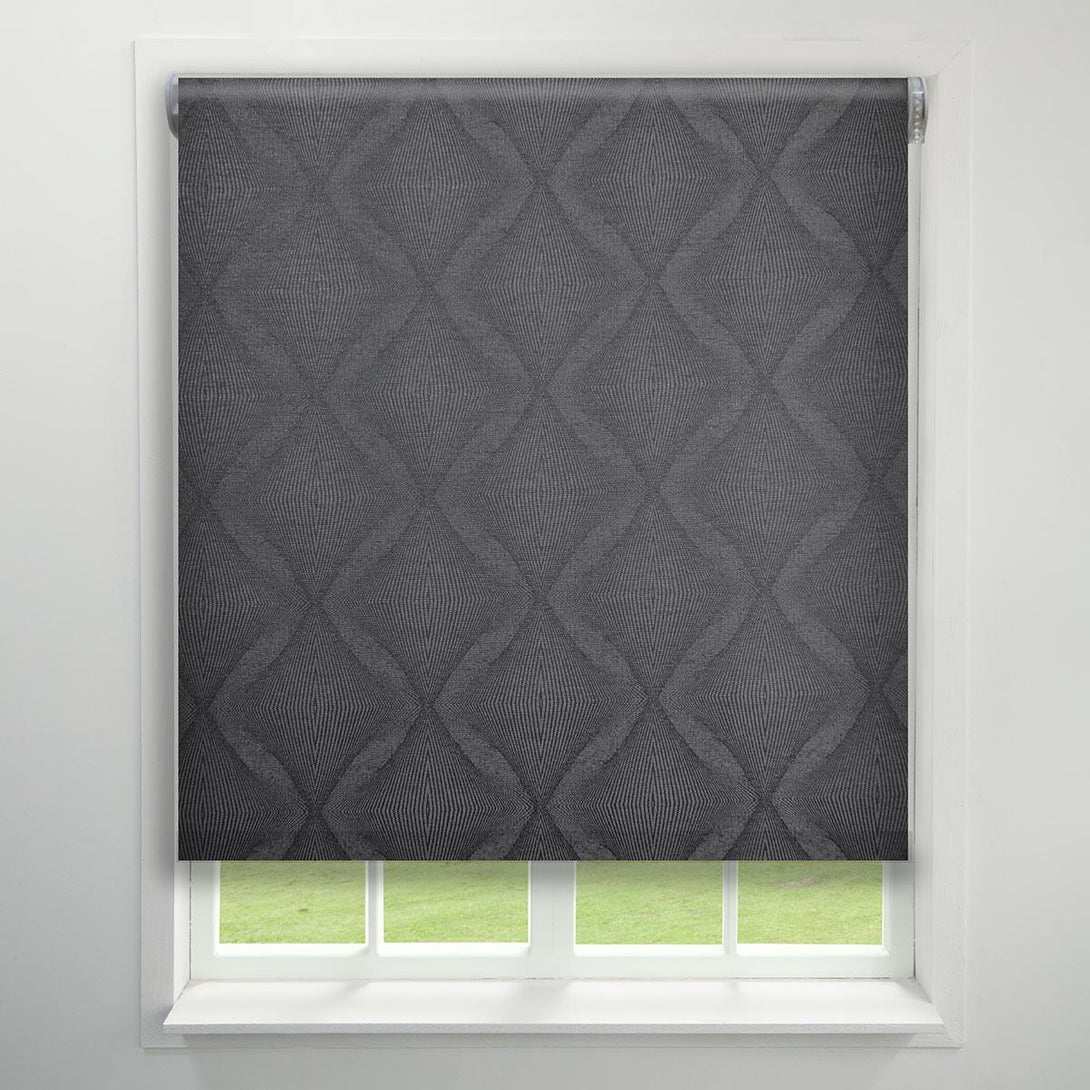 Persia Made to Measure Roller Blind (Dim Out) Black - Ideal