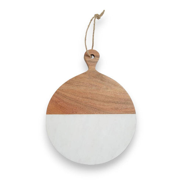 Petite Acacia + Marble Round Paddle Board - Ideal