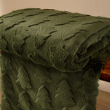 Pines Faux Fur Throw Forest Green 150 x 200cm - image 4