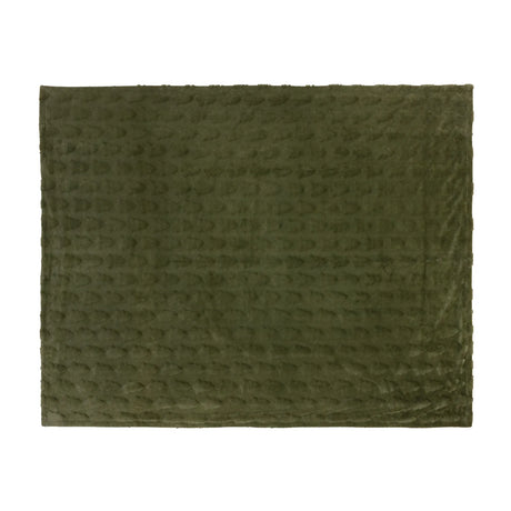 Pines Faux Fur Throw Forest Green 150 x 200cm - image 7
