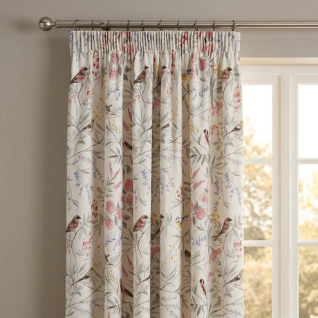Caraway Floral Pencil Pleat Ready Made Curtains 2