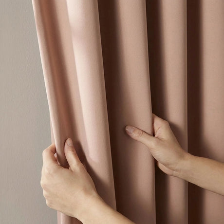 100% Blackout Tape Top Pencil Pleat Curtains 18