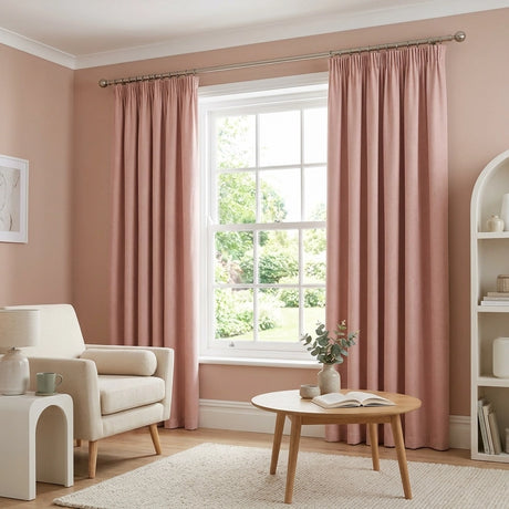 Essential 95% Blackout Tape Top Pencil Pleat Curtains 9