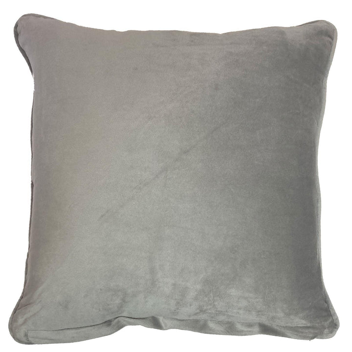 Piped Velvet Ochre & Silver Cushion Cover 17" x 17" - Ideal