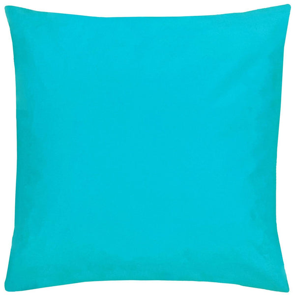 Plain Aqua Outdoor Cushion Cover 22" x 22" - Ideal