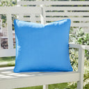 Fusion Plain Blue Outdoor Cushion Cover 43cm x 43cm (17"x17")
