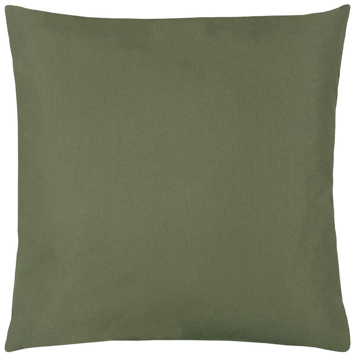 Plain Olive Outdoor Cushion Cover 22" x 22" - Ideal
