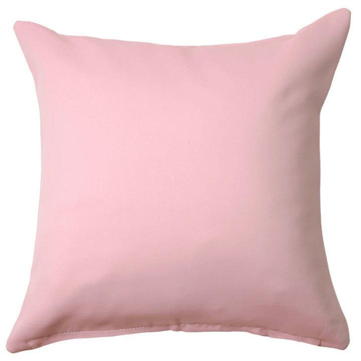 Plain Woven Soft Pink Cushion Cover 17" x 17" - Ideal