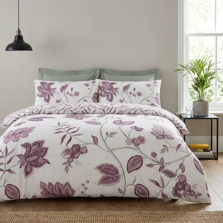 Samira Floral Teal Polycotton Duvet Cover Set 5