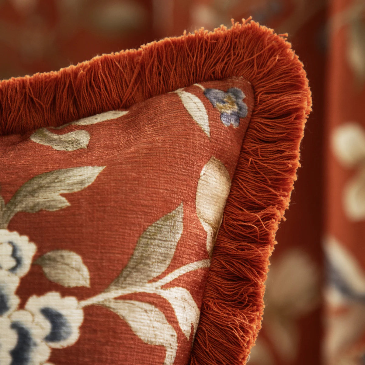 Porcelain Garden Rust Cushion Cover 50cm x 50cm - additional product view 6