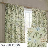 Porcelain Garden Sage Thermal Dimout Pencil Pleat Curtains - additional product view 1