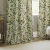 Porcelain Garden Sage Thermal Dimout Pencil Pleat Curtains - additional product view 3