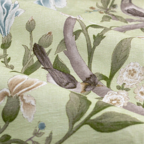 Porcelain Garden Sage Thermal Dimout Pencil Pleat Curtains - additional product view 4
