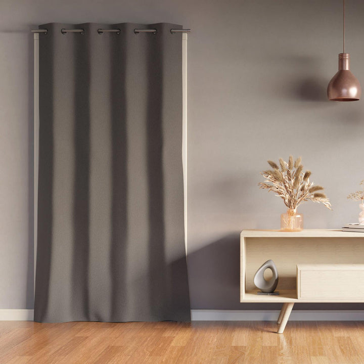 PortePole Extendable Door Curtain Pole Silver - Ideal