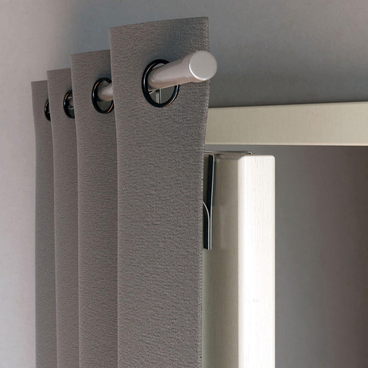 PortePole Extendable Door Curtain Pole White - Ideal